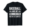 Baseball And My Leonberger Mama Dog T-Shirt - Graphic Print Men Women - T-Shirt, Sweatshirt, Hoodie