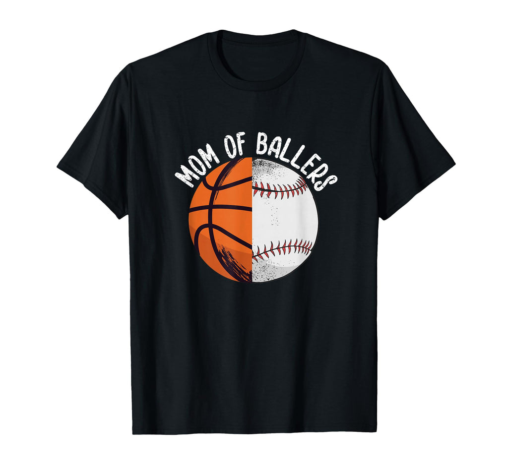 Mom Ballers Basketball Baseball T-Shirt - Custom Art Print Men Women - T-Shirt, Sweatshirt, Hoodie