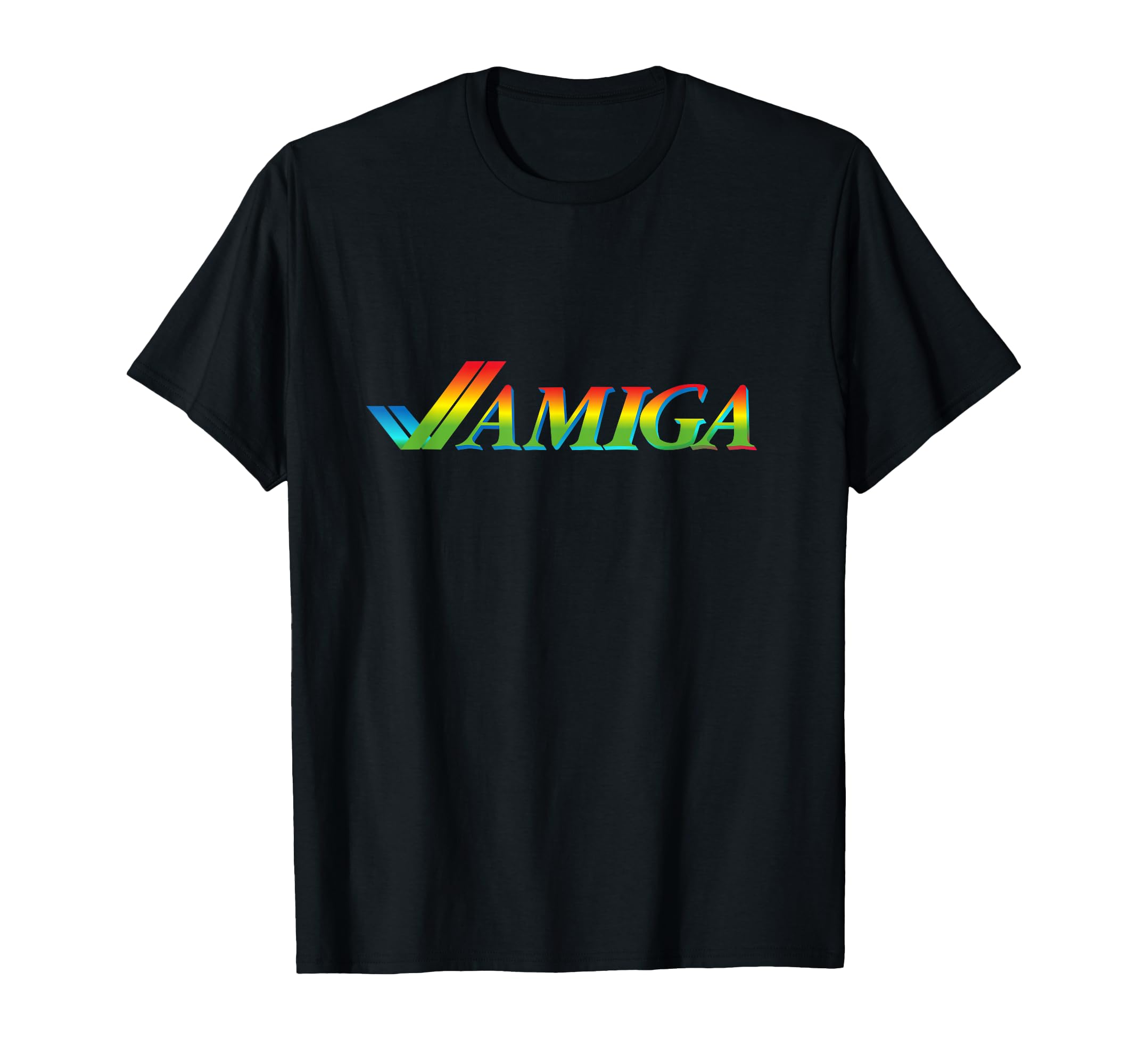 Amiga Tick Rainbow Computer T-Shirt - Custom Art Print Men Women - T-Shirt, Sweatshirt, Hoodie
