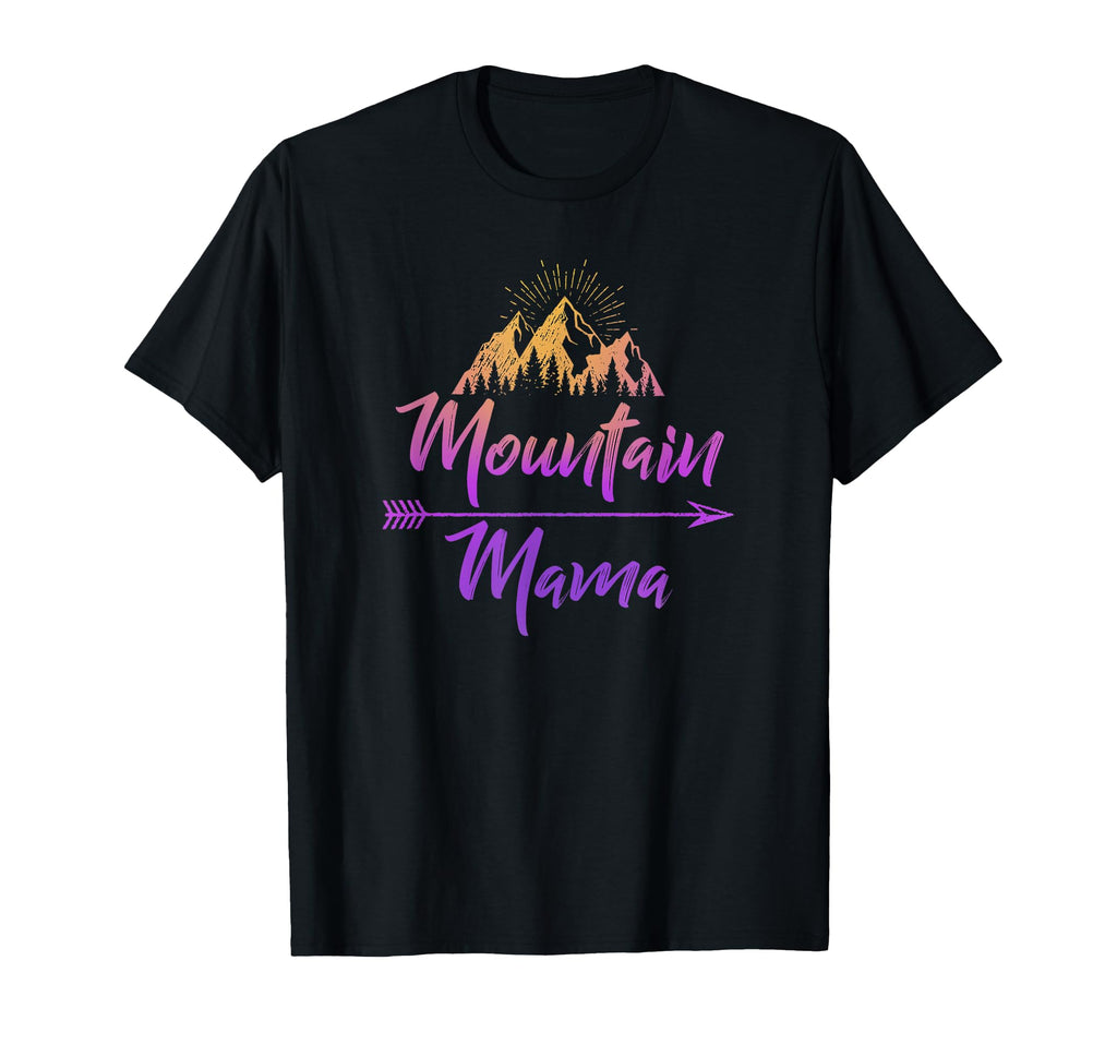 Mountain Mama Unique Pastel Sunset T-Shirt - Trendy Graphic Unisex - T-Shirt, Sweatshirt, Hoodie