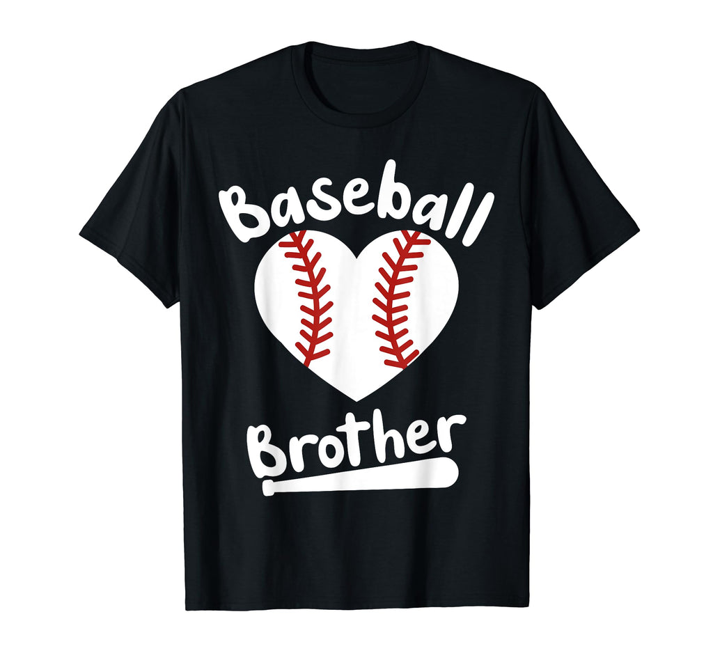 Baseball Brother Baseball Heart Baseball T-Shirt - Trendy Graphic Unisex - T-Shirt, Sweatshirt, Hoodie