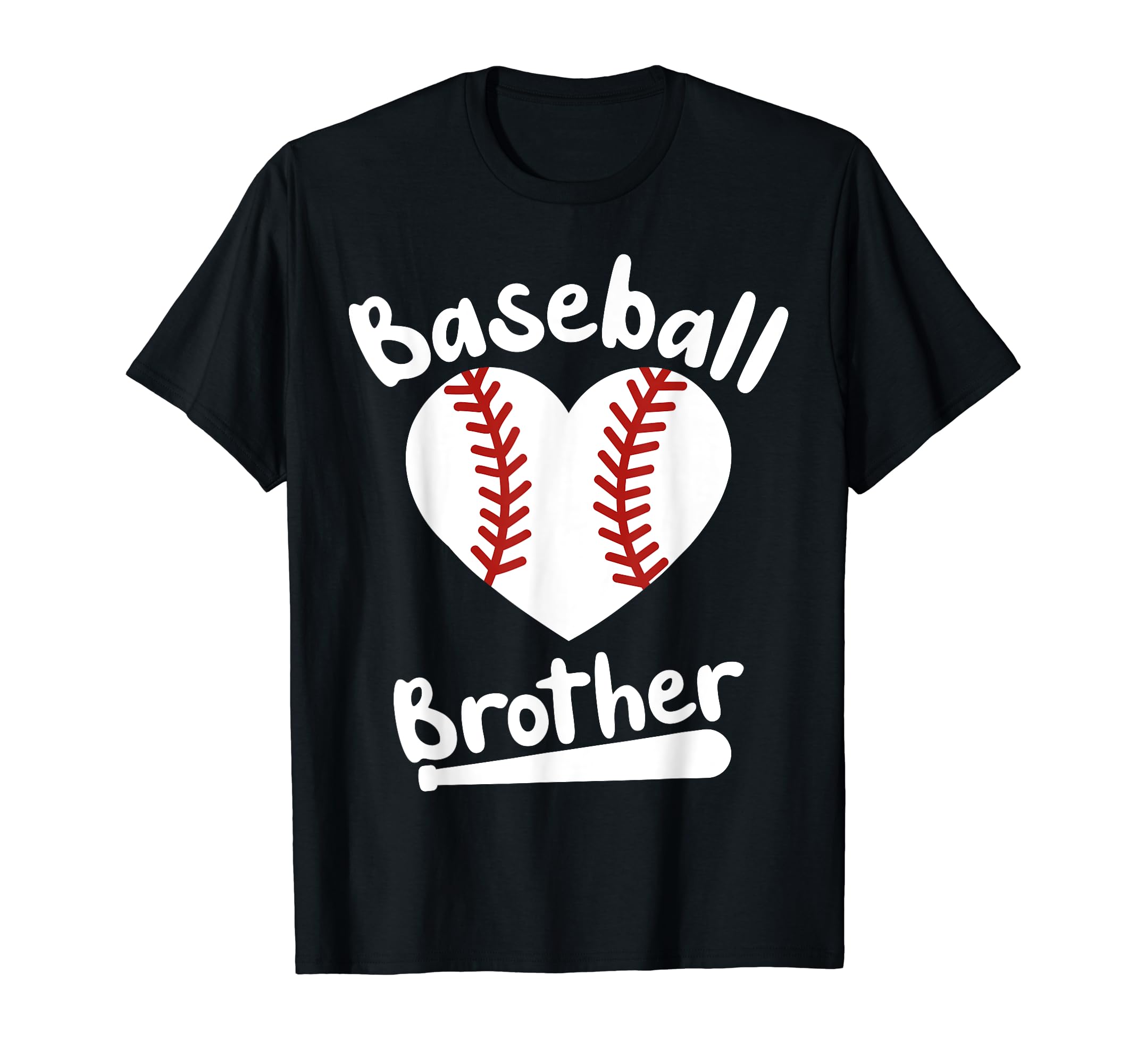 Baseball Brother Baseball Heart Baseball T-Shirt - Trendy Graphic Unisex - T-Shirt, Sweatshirt, Hoodie