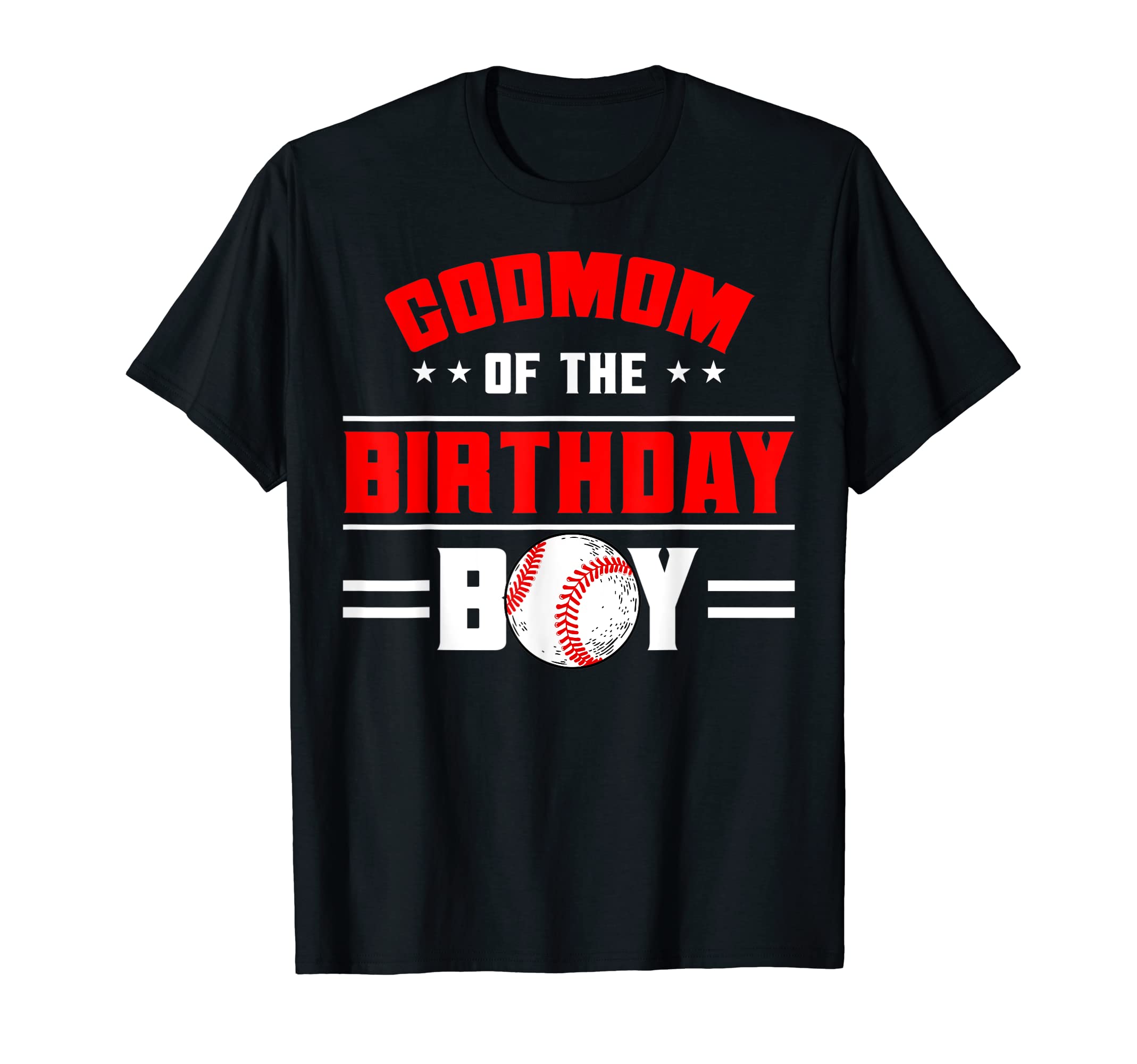 Godmom Birthday Baseball Theme T-Shirt - Casual Everyday Wear for Adults - T-Shirt, Sweatshirt, Hoodie
