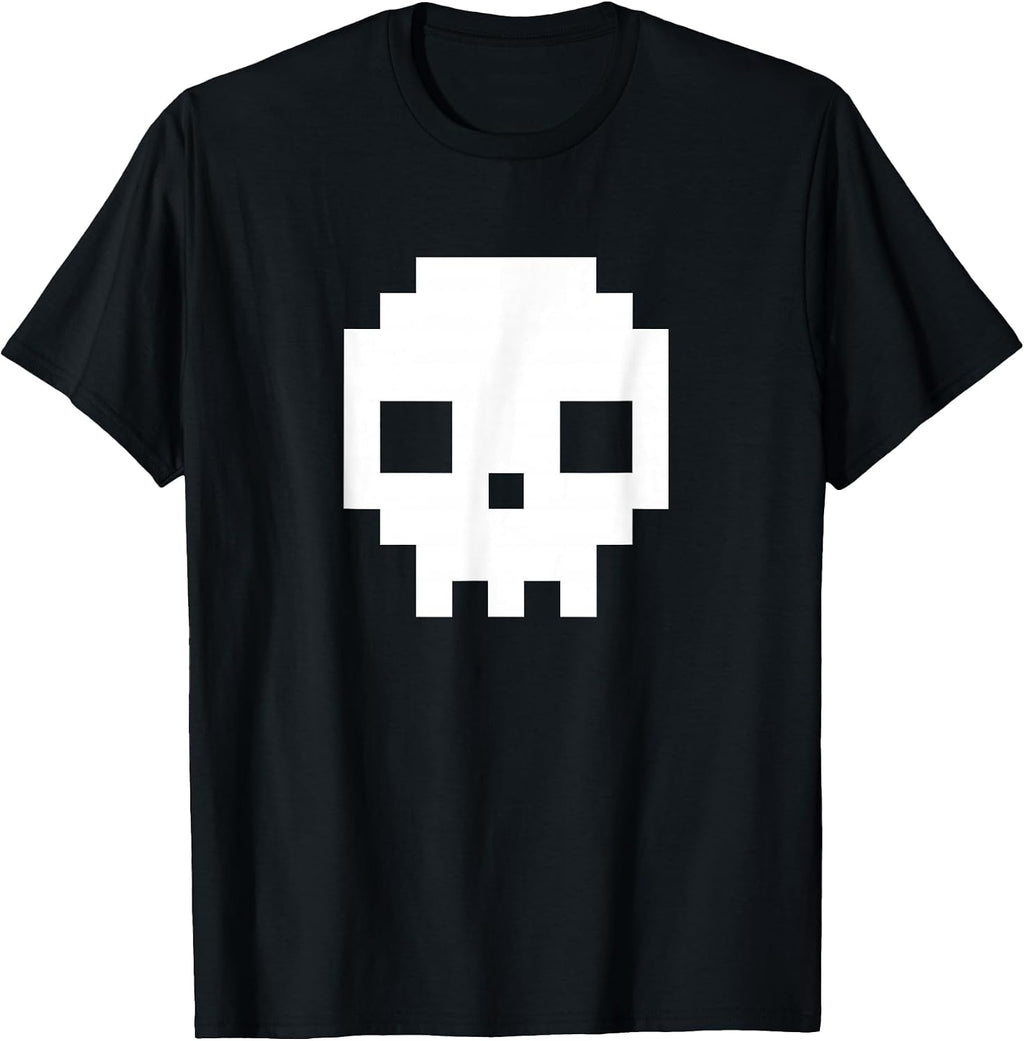 Pixel Skull Design - Adult & Kids T-Shirts, Sweatshirts & Hoodies apparel design preview 1