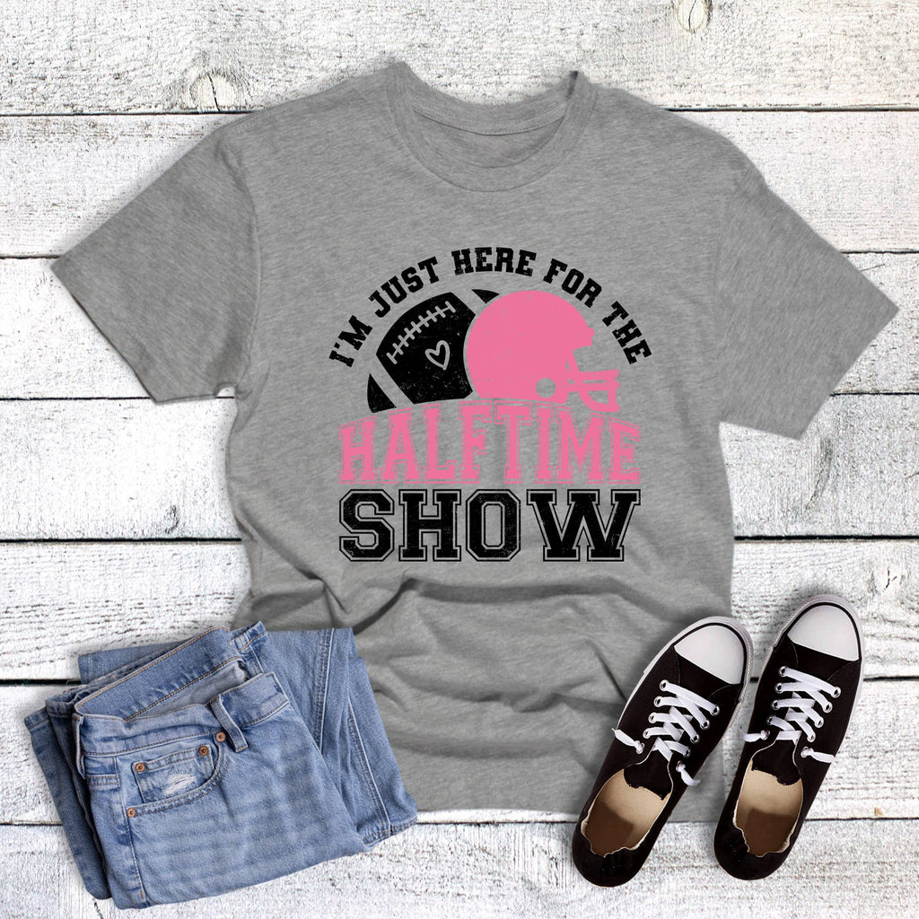 Football Just Here For Halftime Show Graphic - Adult & Kids T-Shirts, Sweatshirts & Hoodies apparel design preview 1
