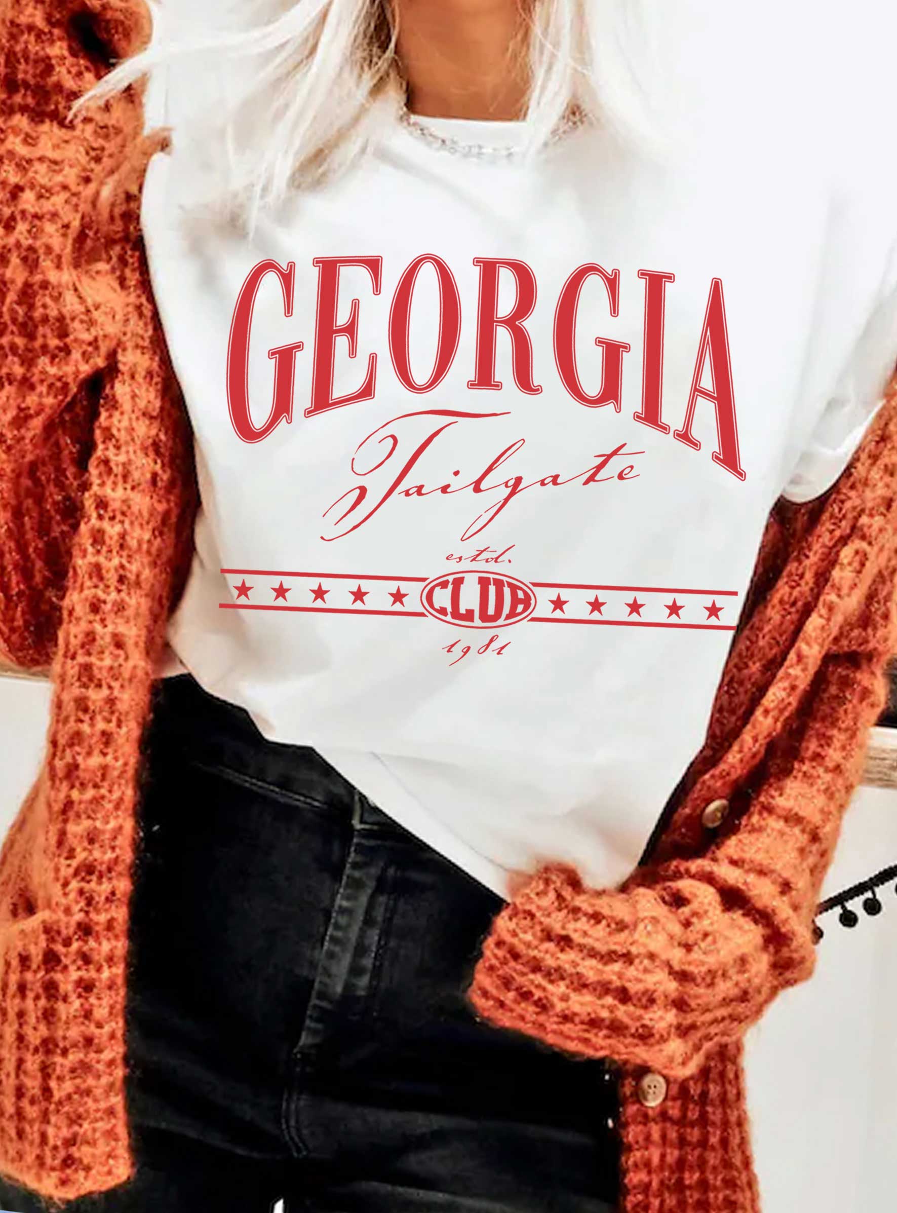 Georgia Tailgate Club Graphic Brushed - Adult & Kids T-Shirts, Sweatshirts & Hoodies apparel design preview 1