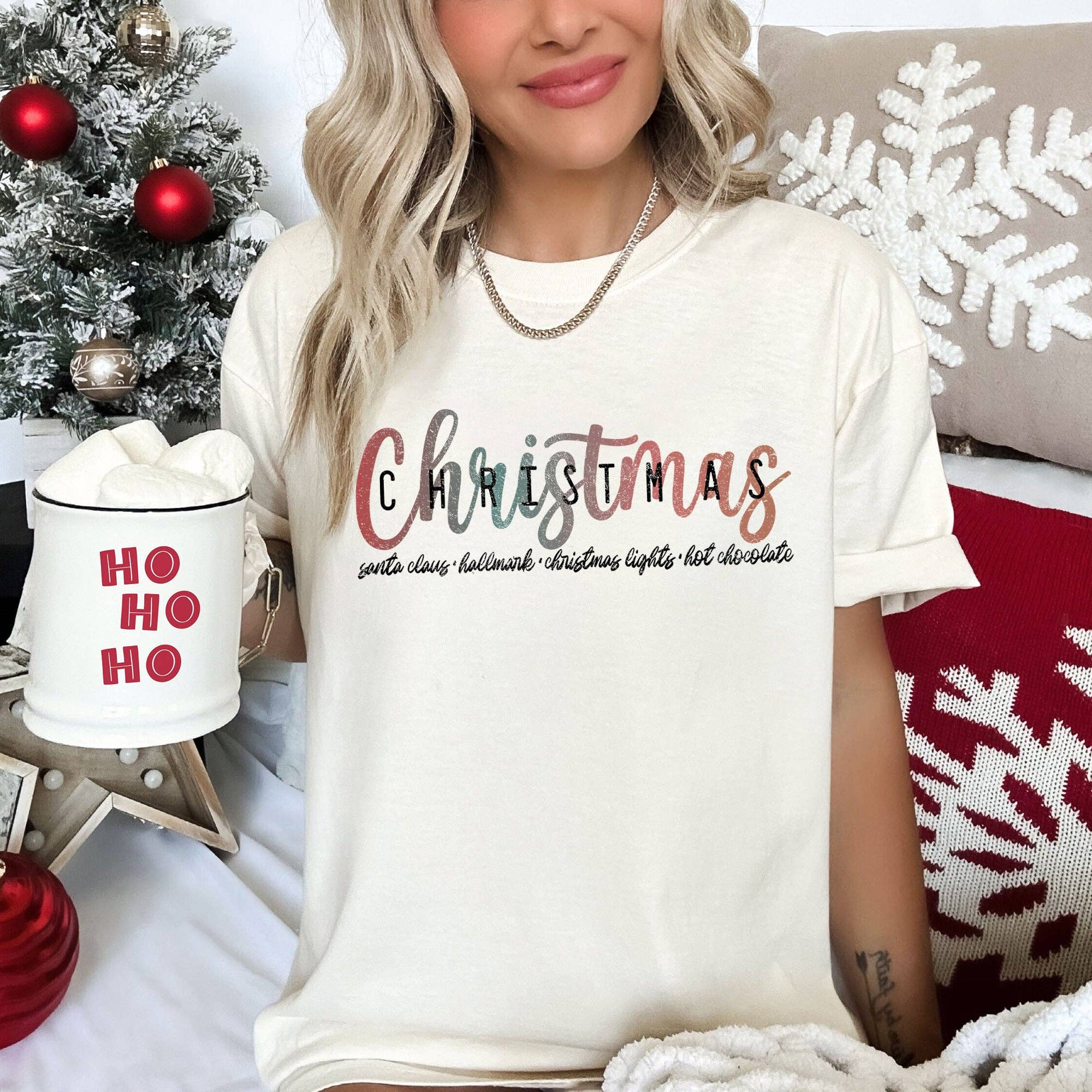 Retro Christmas, Hallmark, Best Things,Comfort Colors - Adult & Kids T-Shirts, Sweatshirts & Hoodies apparel design preview 1
