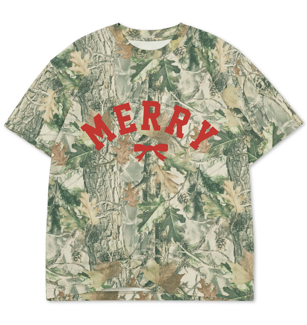 Children's Merry Bow Camo - Adult & Kids T-Shirts, Sweatshirts & Hoodies apparel design preview 1