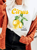 Citrus Fresh Lemon Graphic - Adult & Kids T-Shirts, Sweatshirts & Hoodies apparel design preview 1