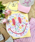 Floral Smiley - Adult & Kids T-Shirts, Sweatshirts & Hoodies apparel design preview 1