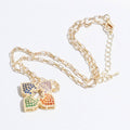 Color Rhinestone Pedals Flower Pendant Necklace - Adult & Kids T-Shirts, Sweatshirts & Hoodies apparel design preview 1
