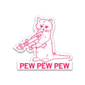 Pew Pink Outline Die-Cut Sticker - Adult & Kids T-Shirts, Sweatshirts & Hoodies apparel design preview 1