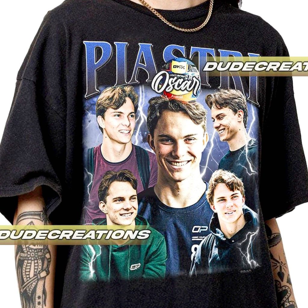 Oscar Piastri Vintage Gift For All - Adult & Kids T-Shirts, Sweatshirts & Hoodies apparel design preview 1