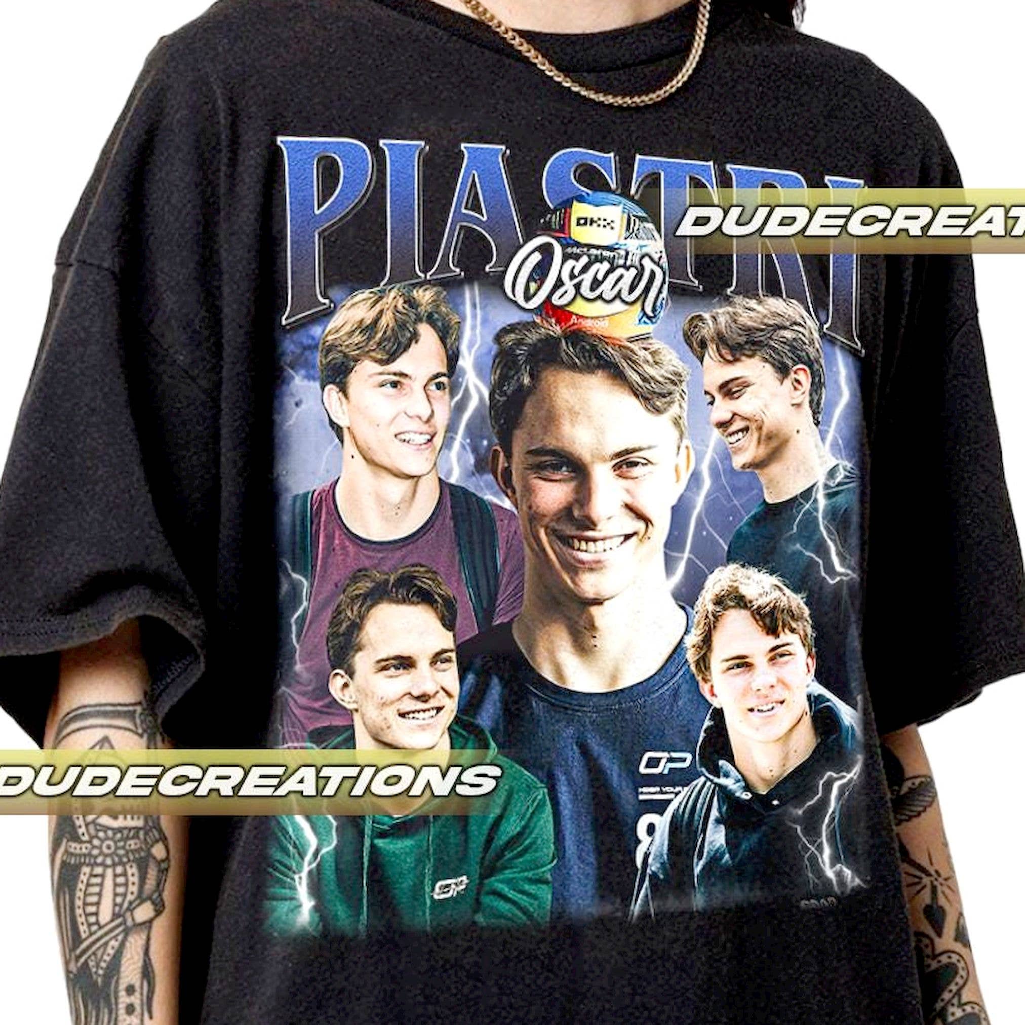 Oscar Piastri Vintage Gift For All - Adult & Kids T-Shirts, Sweatshirts & Hoodies apparel design preview 1