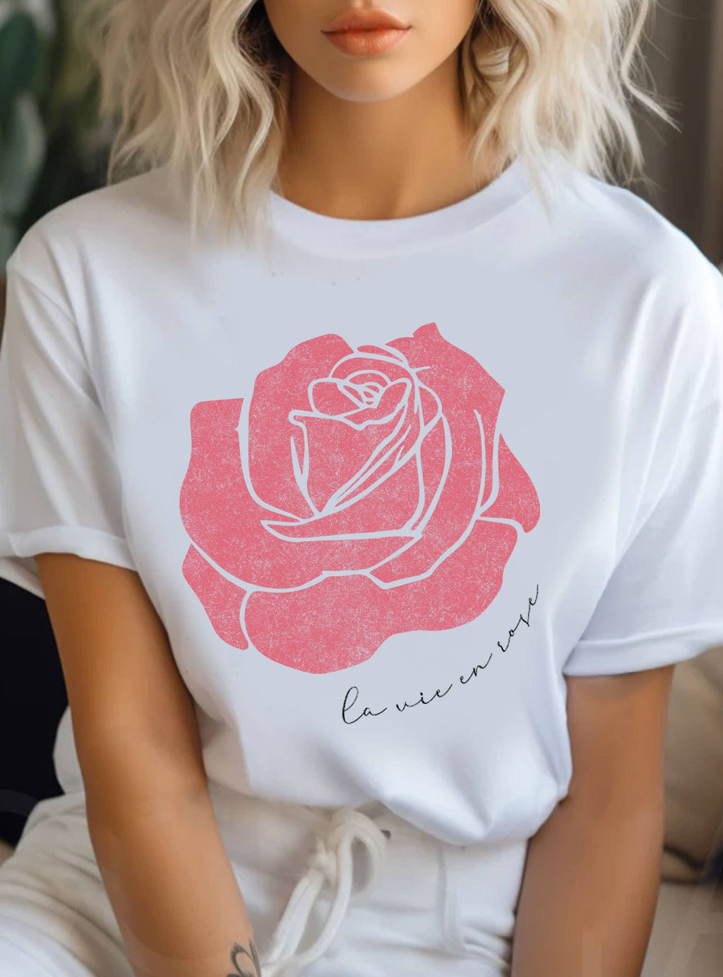 La Vie En Rose Graphic - Adult & Kids T-Shirts, Sweatshirts & Hoodies apparel design preview 1
