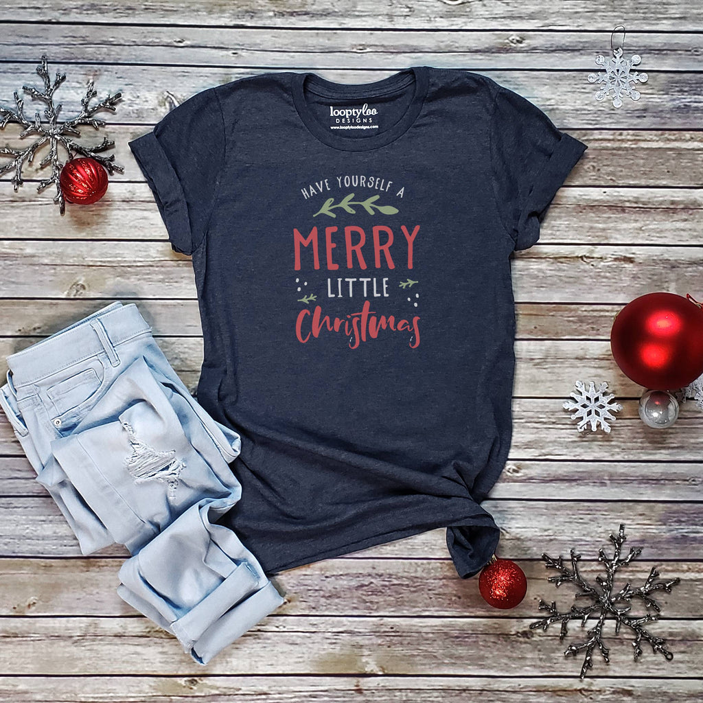 Merry Little Christmas Sizes XS-2XL - Adult & Kids T-Shirts, Sweatshirts & Hoodies apparel design preview 1