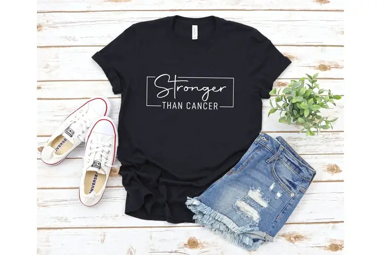 Stronger Than Cancer - Adult & Kids T-Shirts, Sweatshirts & Hoodies apparel design preview 1