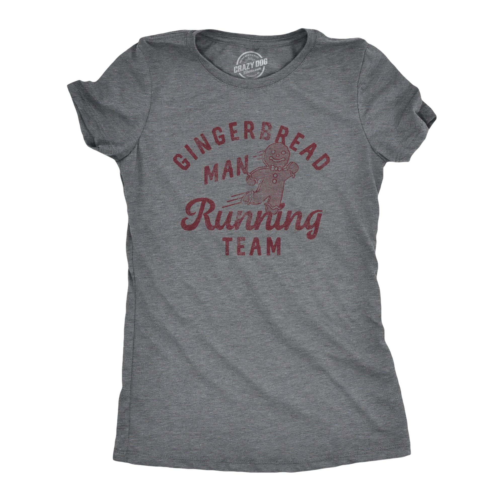 Gingerbread Man Running Team Women's - Adult & Kids T-Shirts, Sweatshirts & Hoodies apparel design preview 1