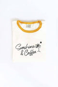 Sunshine and Coffee Ringer Graphic - Adult & Kids T-Shirts, Sweatshirts & Hoodies apparel design preview 1