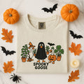 Spooky Goose Funny Halloween Ghost - Adult & Kids T-Shirts, Sweatshirts & Hoodies apparel design preview 1