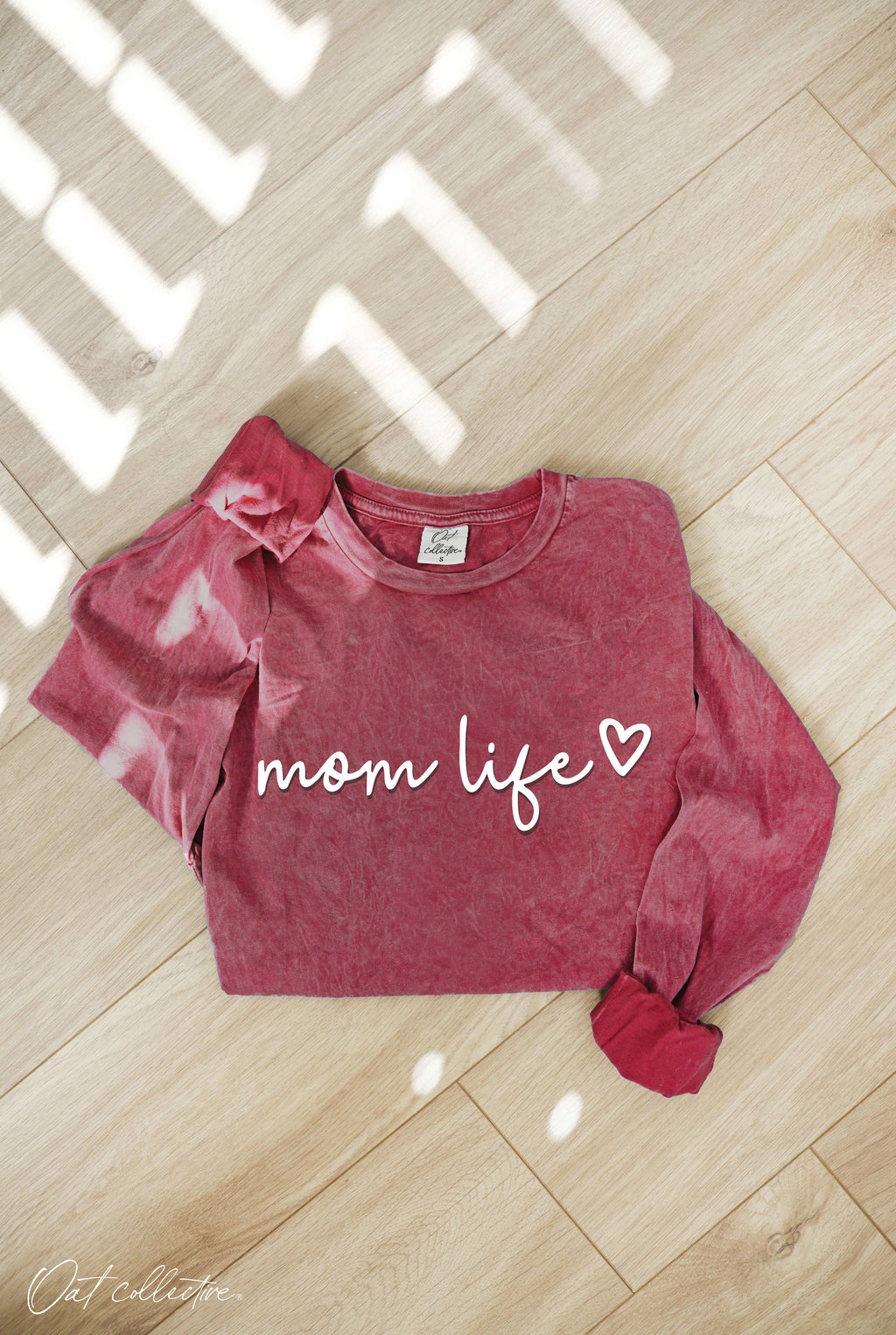 Mom Life Puff Print Mineral Washed Graphic - Adult & Kids T-Shirts, Sweatshirts & Hoodies apparel design preview 1