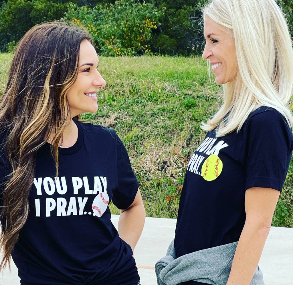 Black Baseball or Softball Sport Mom Gameday - Adult & Kids T-Shirts, Sweatshirts & Hoodies apparel design preview 1