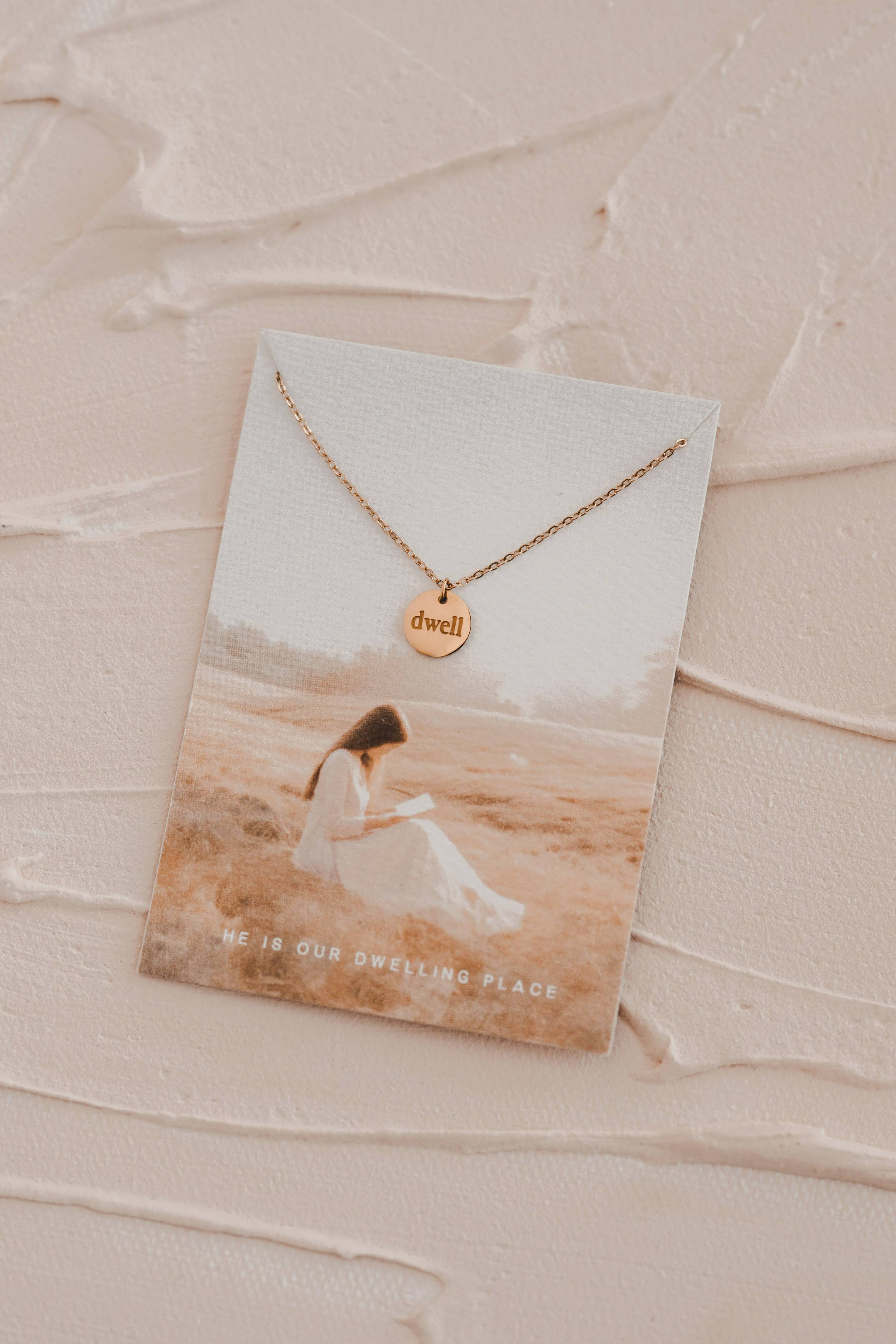 Dwell Disc Necklace Christian Jewelry - Adult & Kids T-Shirts, Sweatshirts & Hoodies apparel design preview 1