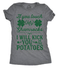 If You Touch My Shamrocks I Will Kick in the Potatoes - Adult & Kids T-Shirts, Sweatshirts & Hoodies apparel design preview 1