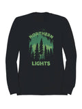 Northern Lights Forest Silhouette Men's - Adult & Kids T-Shirts, Sweatshirts & Hoodies apparel design preview 1