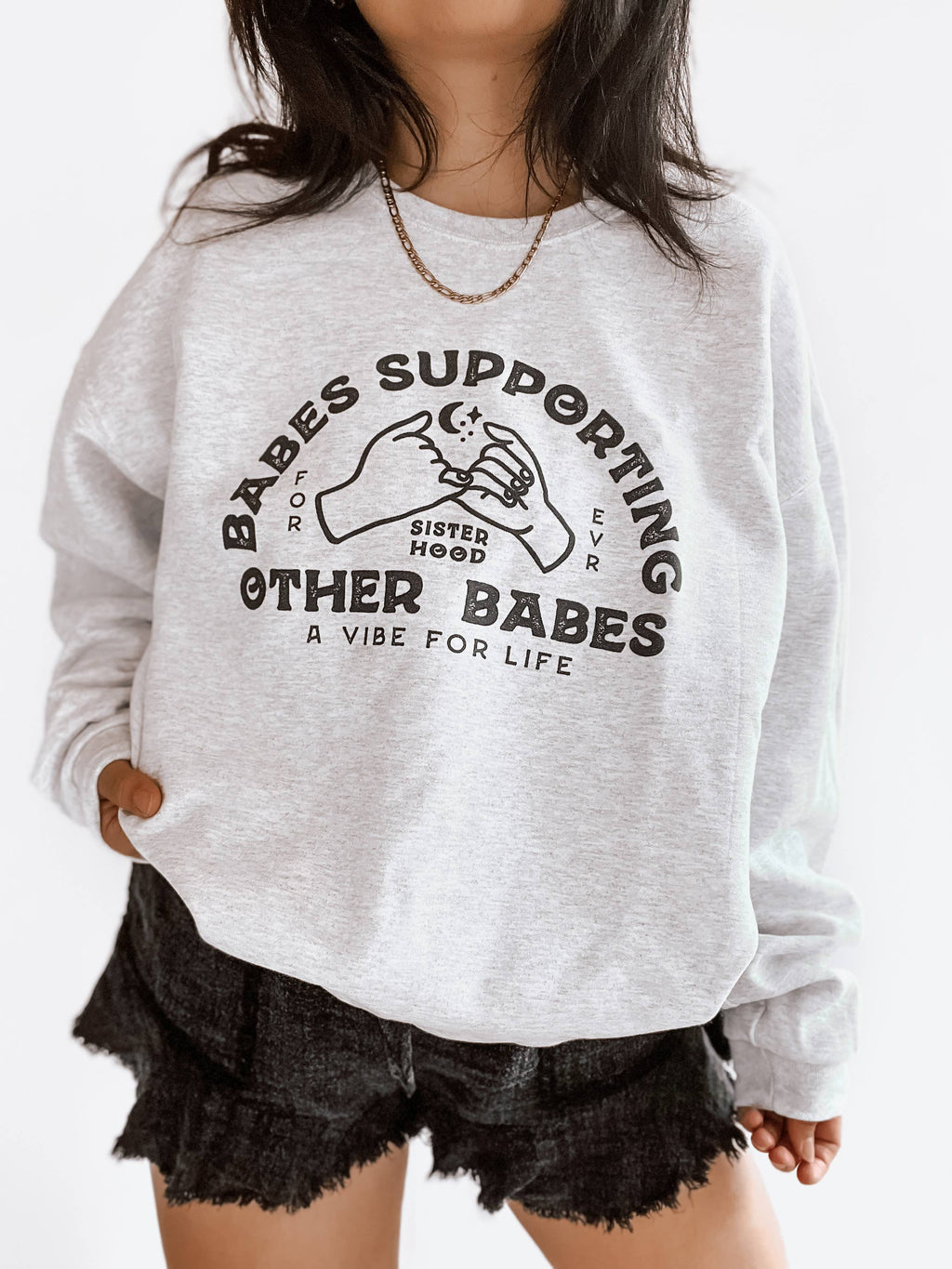 Babes Supporting Graphic Ash - Adult & Kids T-Shirts, Sweatshirts & Hoodies apparel design preview 1