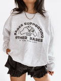Babes Supporting Graphic Ash - Adult & Kids T-Shirts, Sweatshirts & Hoodies apparel design preview 1