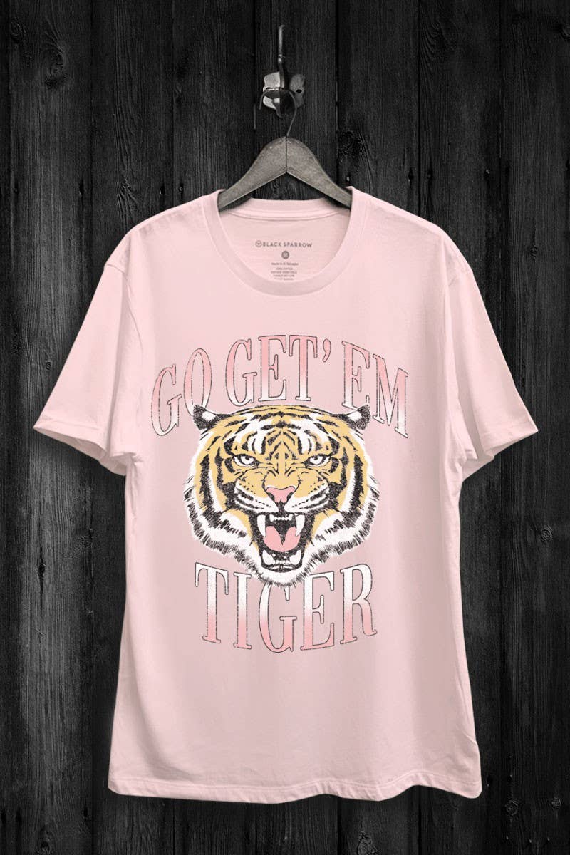 Go Get Em Tiger Graphic Top - Adult & Kids T-Shirts, Sweatshirts & Hoodies apparel design preview 1
