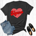 Valentine's Day Checkered Mama Heart Graphic - Adult & Kids T-Shirts, Sweatshirts & Hoodies apparel design preview 1