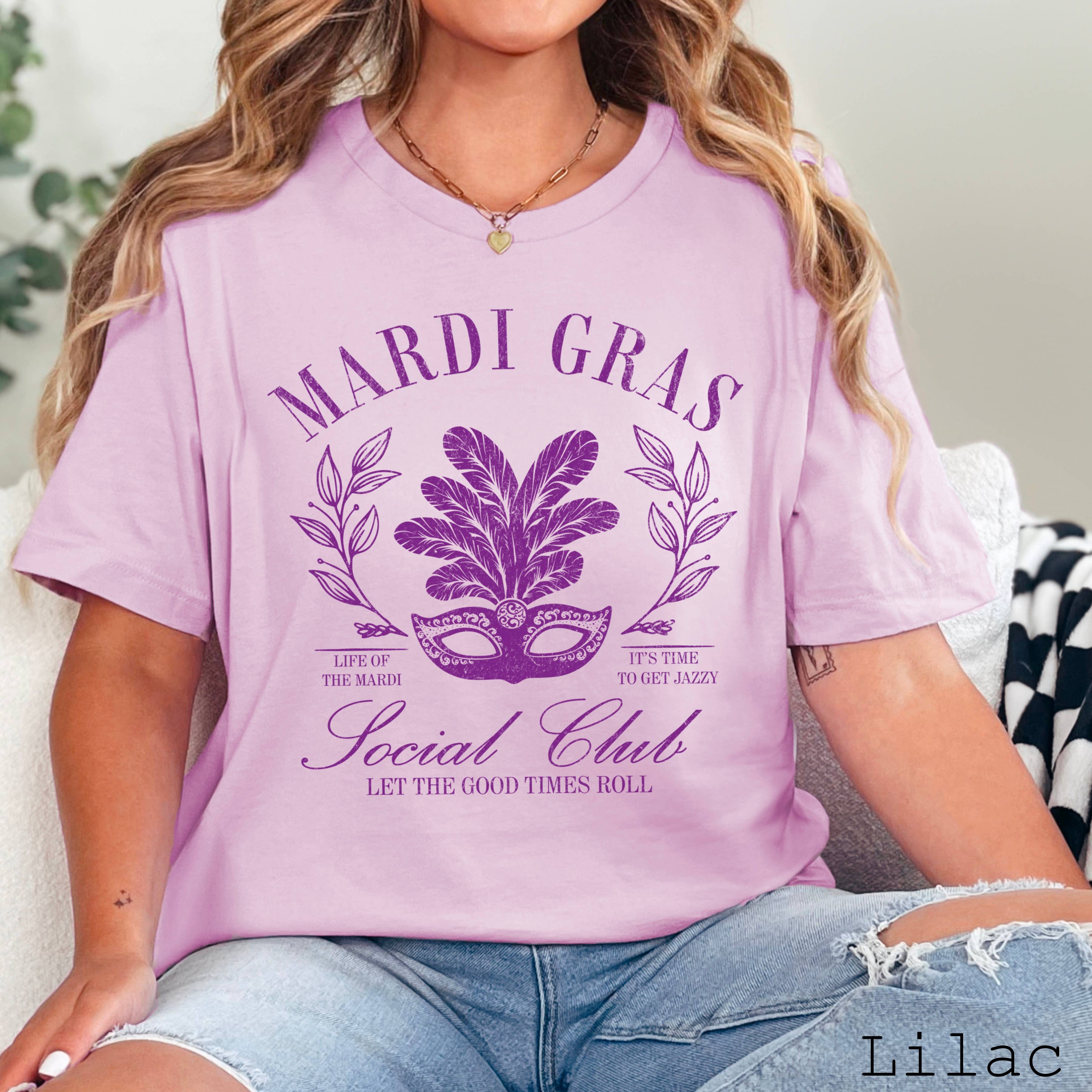 Mardi Gras Women's Graphic Bella Canvas - Adult & Kids T-Shirts, Sweatshirts & Hoodies apparel design preview 1