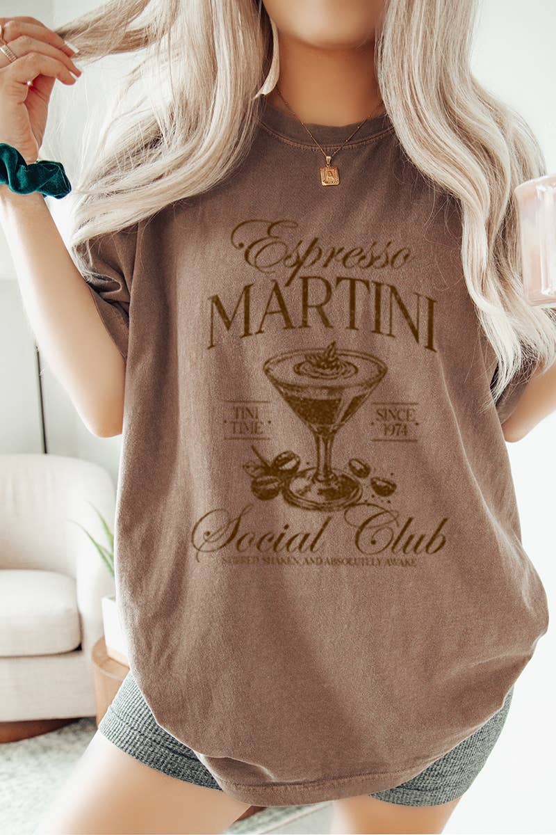 Espresso Martini Social Club Vintage Graphic - Adult & Kids T-Shirts, Sweatshirts & Hoodies apparel design preview 1
