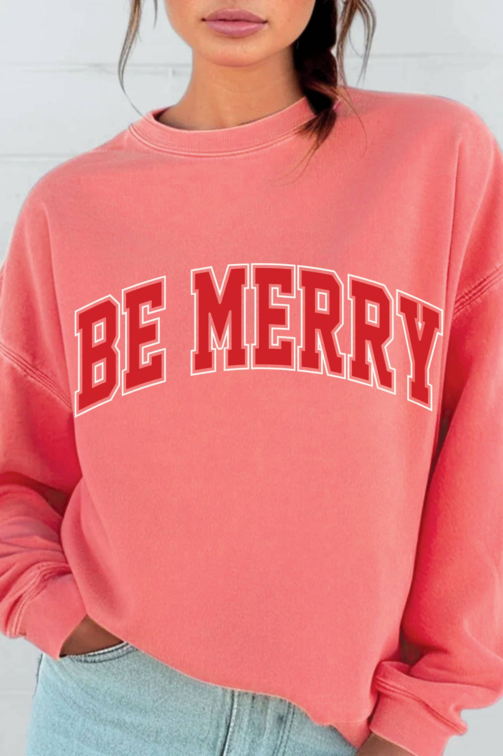Be Merry Graphic Brushed - Adult & Kids T-Shirts, Sweatshirts & Hoodies apparel design preview 1