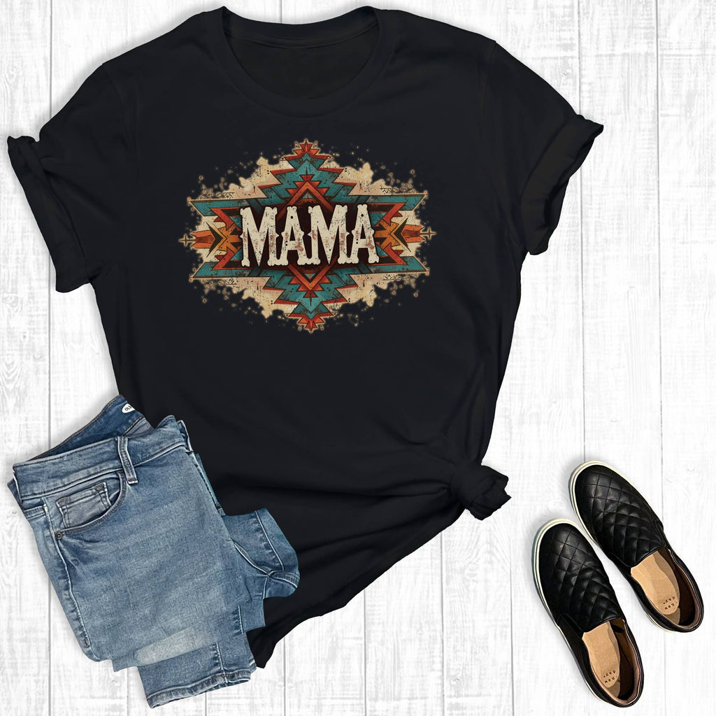 Western Aztec Mama Graphic - Adult & Kids T-Shirts, Sweatshirts & Hoodies apparel design preview 1