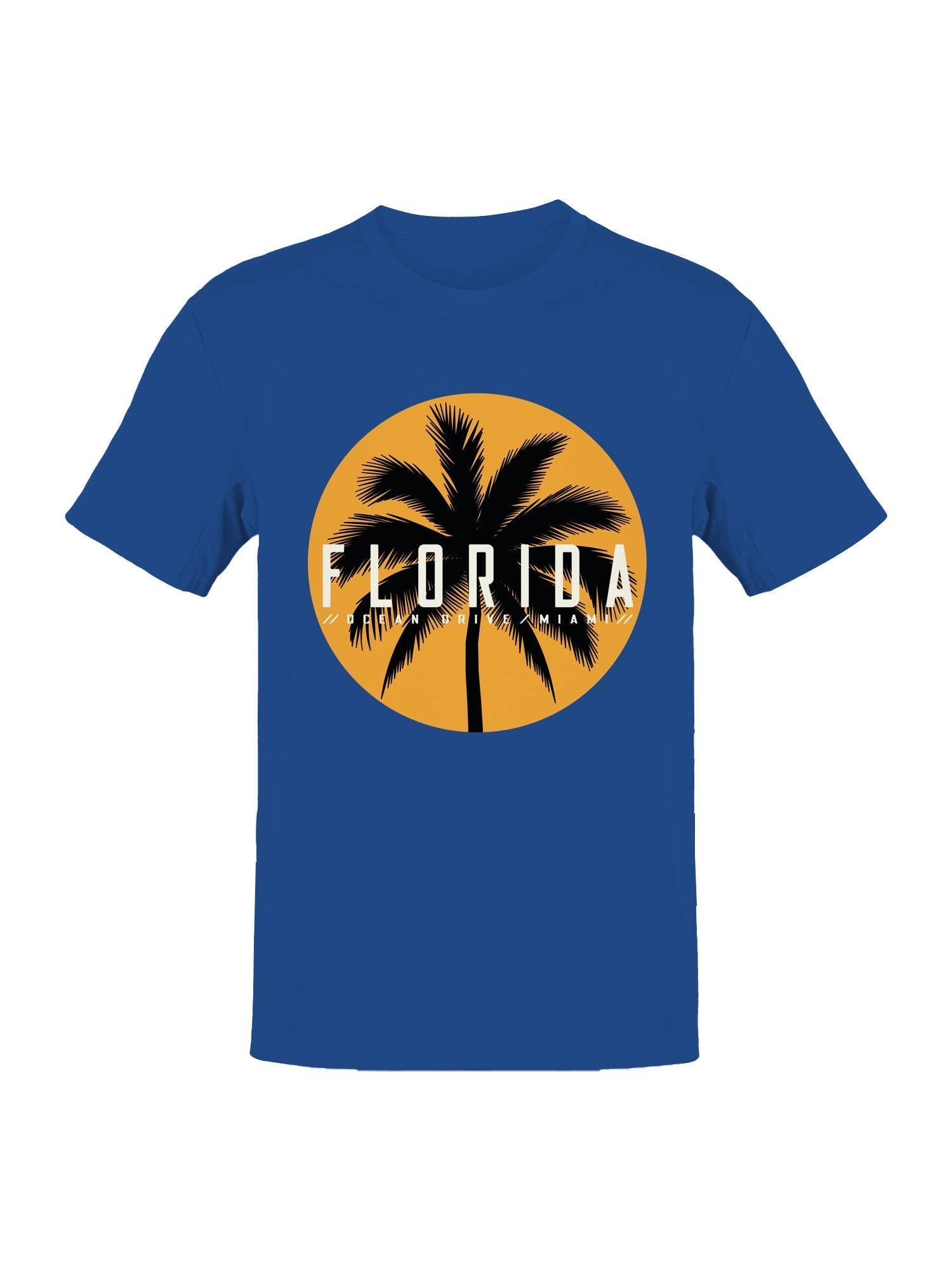 Miami Florida Palm Sunset Design Men's - Adult & Kids T-Shirts, Sweatshirts & Hoodies apparel design preview 1