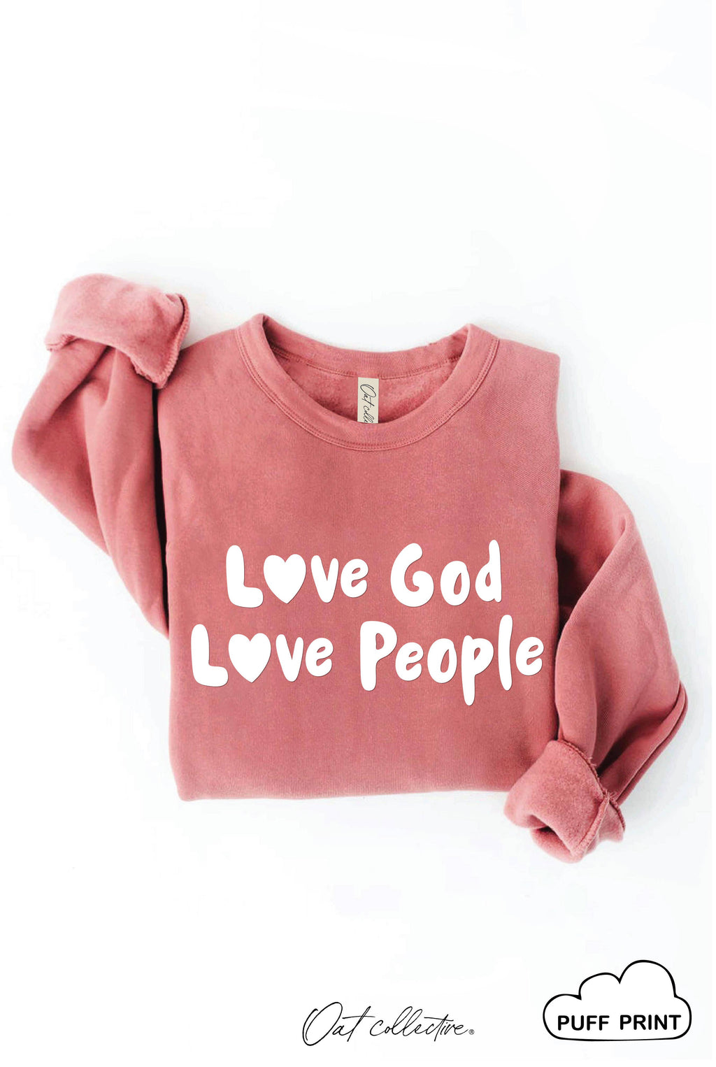 Love God People Puff Plus Graphic - Adult & Kids T-Shirts, Sweatshirts & Hoodies apparel design preview 1