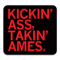 Kickin' Ass Takin' Ames Sticker - Adult & Kids T-Shirts, Sweatshirts & Hoodies apparel design preview 1