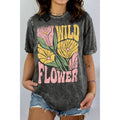 Wild Flower Mineral Wash - Adult & Kids T-Shirts, Sweatshirts & Hoodies apparel design preview 1