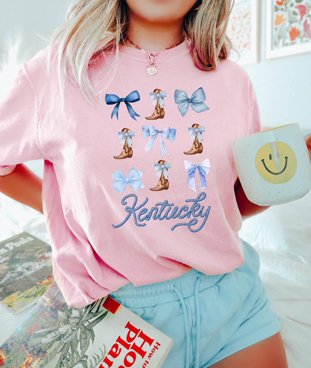 Kentucky Bows, Boots, Graphic Apparel, Soft Girl - Adult & Kids T-Shirts, Sweatshirts & Hoodies apparel design preview 1
