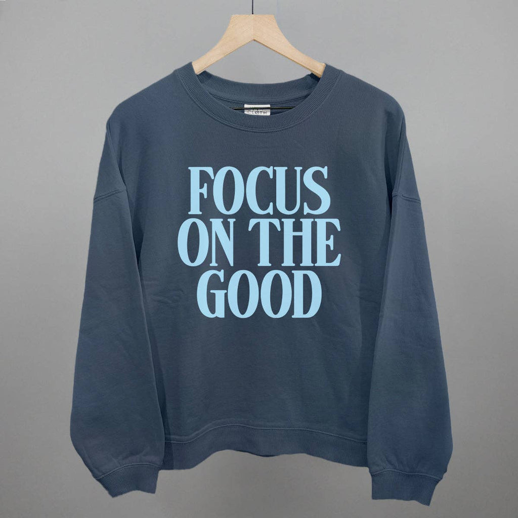 Focus On the Good Serif - Adult & Kids T-Shirts, Sweatshirts & Hoodies apparel design preview 1