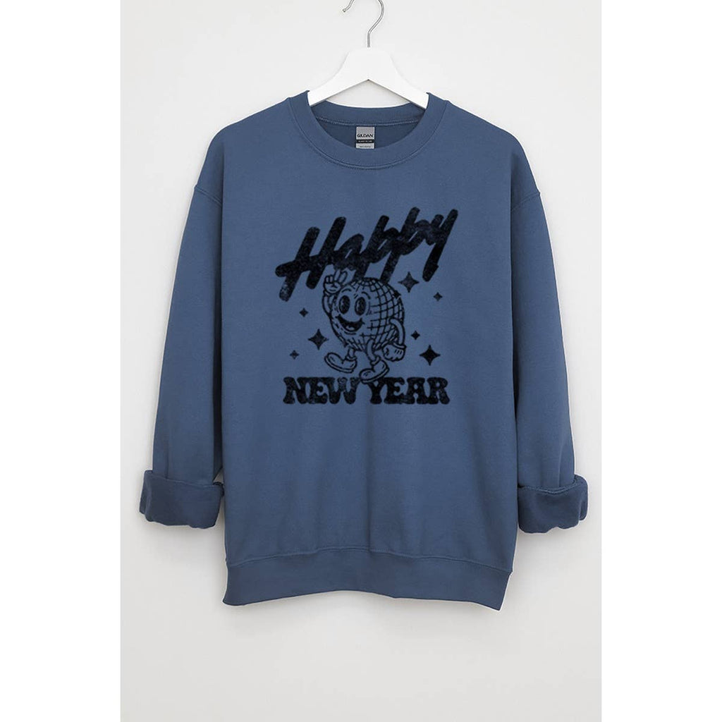 Happy New Year Christmas Vintage Graphic - Adult & Kids T-Shirts, Sweatshirts & Hoodies apparel design preview 1