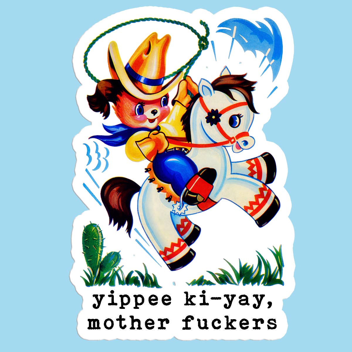 Yippee Ki-Yay Mother Fucker Funny Sticker Decal - Adult & Kids T-Shirts, Sweatshirts & Hoodies apparel design preview 1
