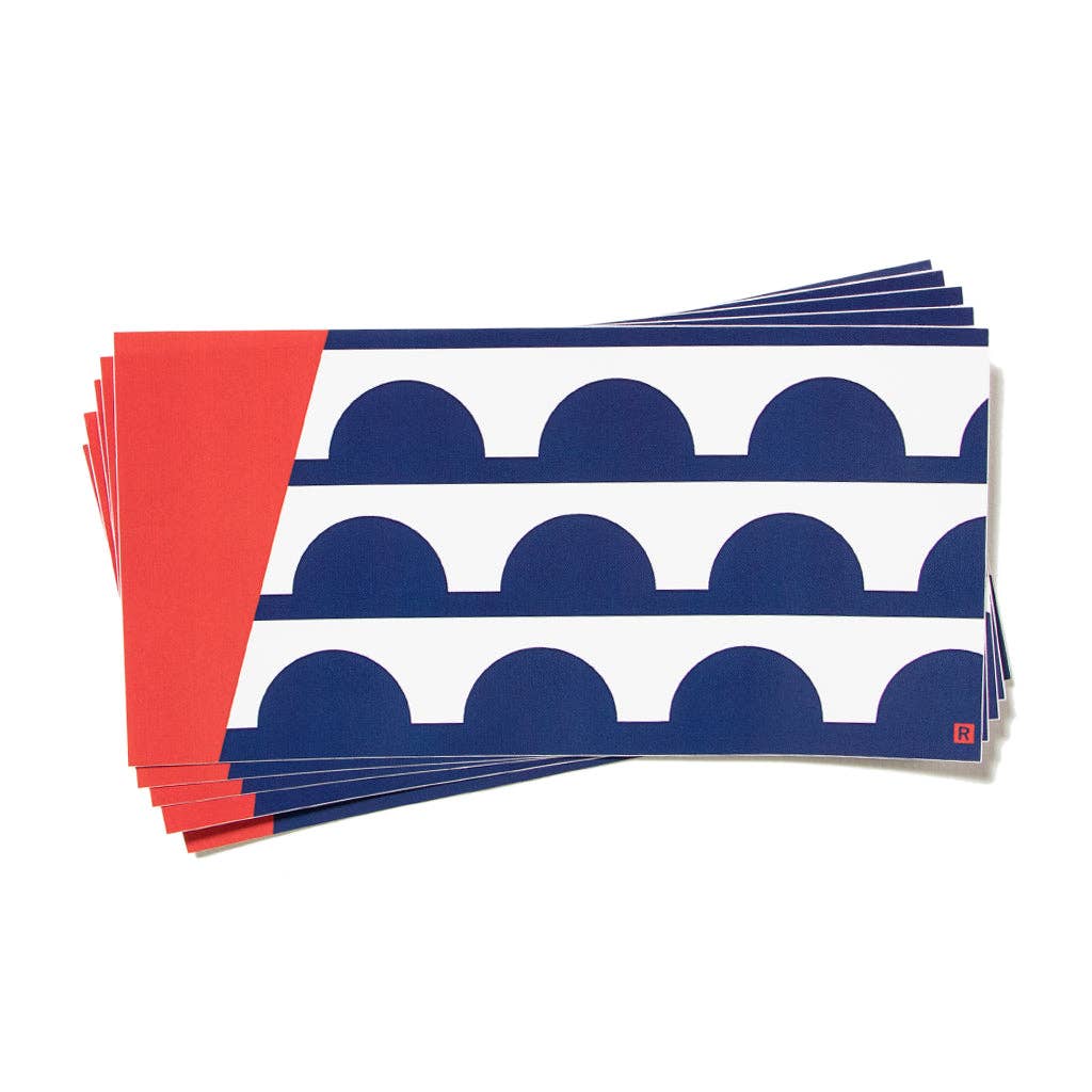 Des Moines Flag Sticker - Adult & Kids T-Shirts, Sweatshirts & Hoodies apparel design preview 1
