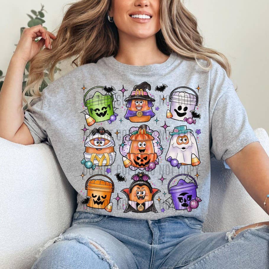 Halloween Nuggets Buckets - Adult & Kids T-Shirts, Sweatshirts & Hoodies apparel design preview 1