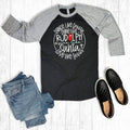 Dance Like Frosty Shine Rudolph Charcoal Raglan - Adult & Kids T-Shirts, Sweatshirts & Hoodies apparel design preview 1