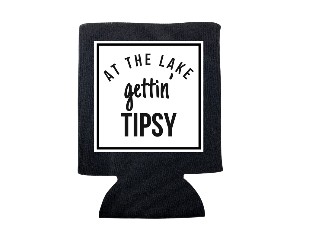 At the Lake Gettin' Tipsy Koozie - Adult & Kids T-Shirts, Sweatshirts & Hoodies apparel design preview 1