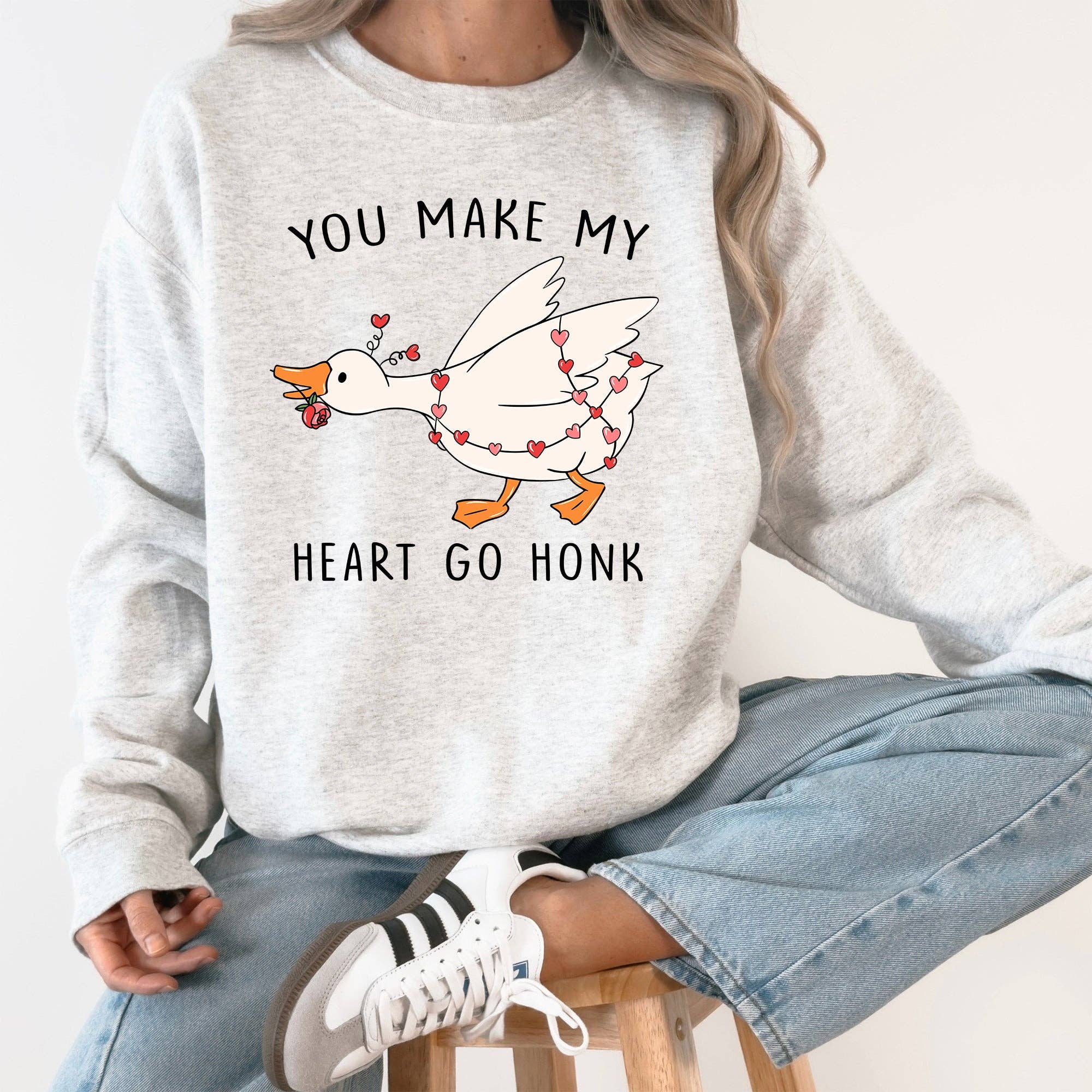 You Make My Heart Go Honk, Silly Goose, Funny - Adult & Kids T-Shirts, Sweatshirts & Hoodies apparel design preview 1